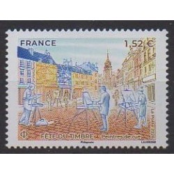 France - Poste - 2026 - Fête du timbre - Peintres de rue - Philately