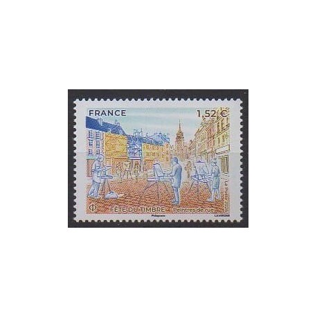 France - Poste - 2026 - Fête du timbre - Peintres de rue - Philatélie