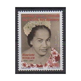 Acheter ce timbre de Polynésie de l'année 2026 (Henriette Winkler).