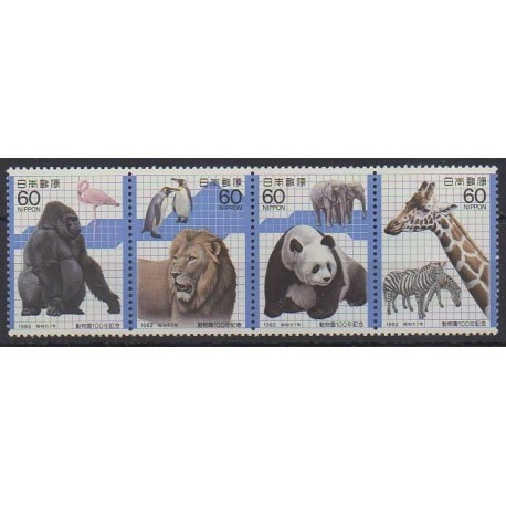 Japan - 1982 - Nb 1405/1408 - Animals