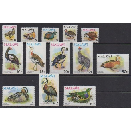 Malawi - 1975 - Nb 229/241 - Birds