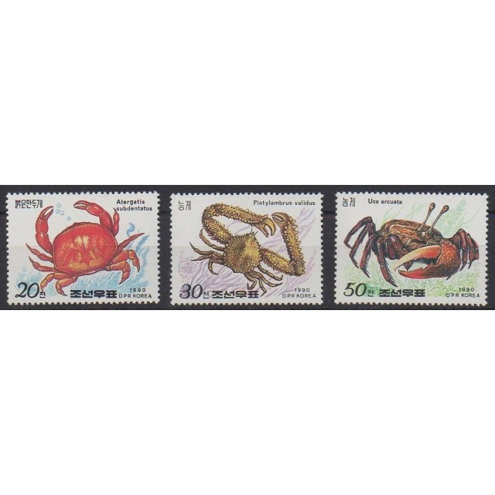 Acheter cette série de timbres de Corée du Nord de l'année 1990 (No 2114/2116).
