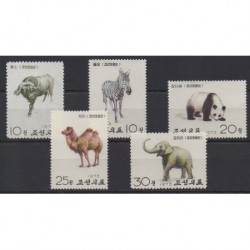 NK - 1975 - Nb 1234/1238 - Mamals - Mint hinged