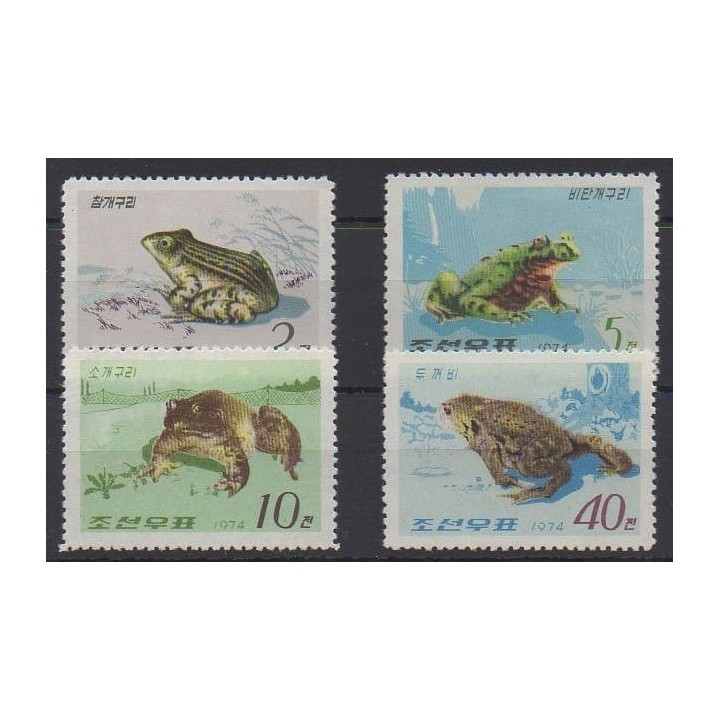 Buy this set of stamps of North Korea of the year 1975 (Nb 1245/1248). - Mint hinged