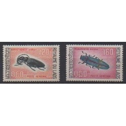 Laos - 1968 - Nb PA54/PA55 - Insects - Mint hinged
