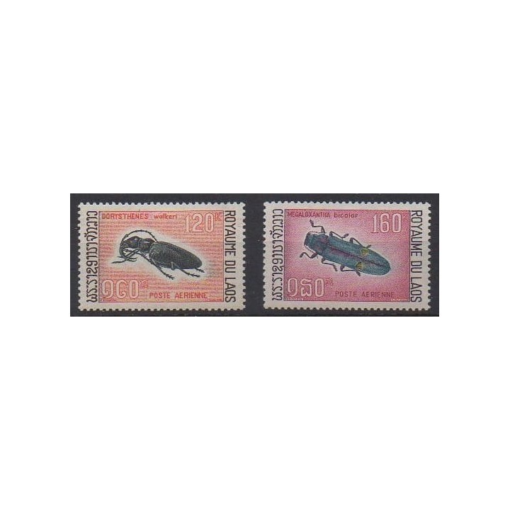 Acheter ces timbres du Laos de l'année 1968 (No PA54/PA55). - Neuf avec charnière