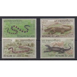 Laos - 1967 - No 167/170 - Reptiles - Neufs avec charnière