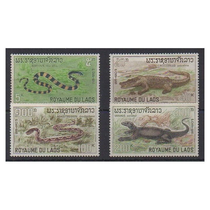Acheter cette série de timbres du Laos de l'année 1967 (No 167/170). - Neuf avec charnière