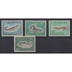 Laos - 1967 - Nb 156/159 - Sea life - Mint hinged