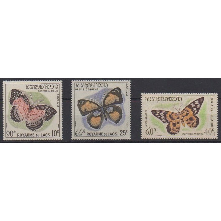 Acheter cette série de timbres du Laos de l'année 1965 (No 106/108).