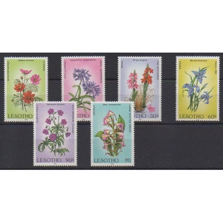 Lesotho - 1985 - No 651/656 - Fleurs