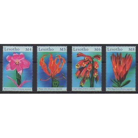 Lesotho - 2000 - Nb 1652G/1652K - Flowers