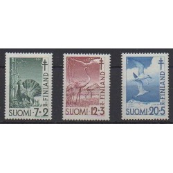 Finland - 1951 - Nb 379/381 - Birds - Health or Red cross