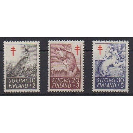 Finland - 1962 - Nb 527/529 - Mamals - Health or Red cross