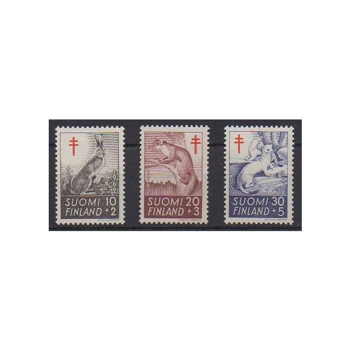Buy this set of stamps of Finland of the year 1962 (Nb 527/529).