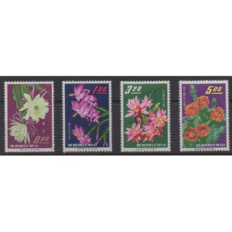 Formose (Taïwan) - 1964 - No 455/458 - Fleurs - Neufs avec charnière