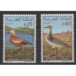 Maroc - 1970 - No 606/607 - Oiseaux - Neufs avec charnière