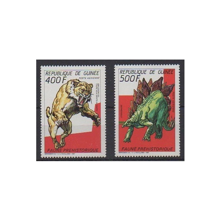 Acheter ces timbres de Guinée de l'année 1987 (No PA217/PA218).