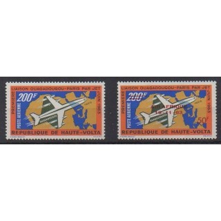 Buy these stamps of Upper Volta of the year 1963 (Nb PA8 et PA10).