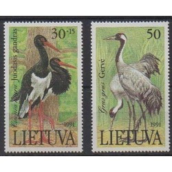 Lituanie - 1991 - No 420/421 - Oiseaux