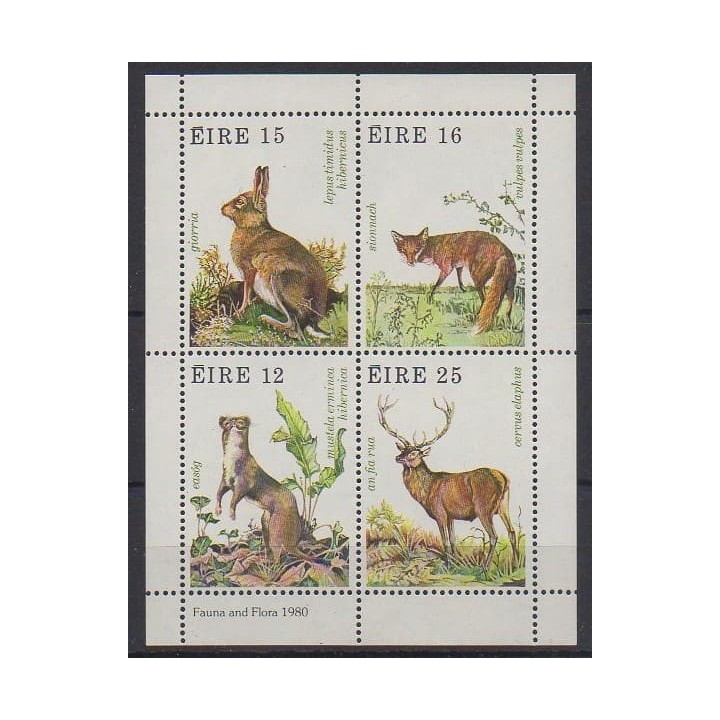 Buy this souvenir sheet  of Ireland of the year 1980 (Nb BF3).