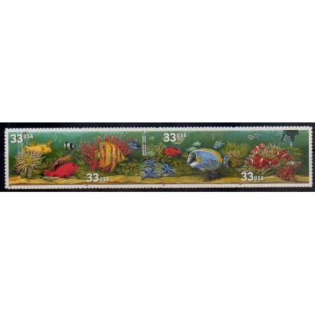 États-Unis - 1999 - No 2908/2911 - Vie marine