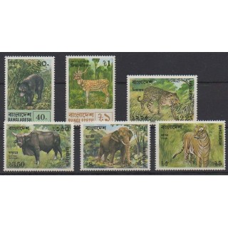 Acheter cette série de timbres du Bangladesh de l'année 1977 (No 101/106).