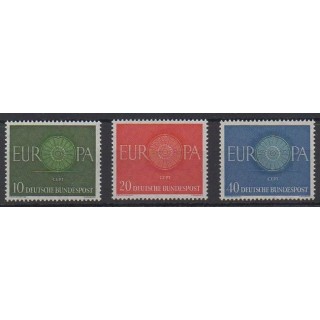 Acheter cette série de timbres de l'Allemagne occidentale (RFA) de l'année 1960 (No 210/212).