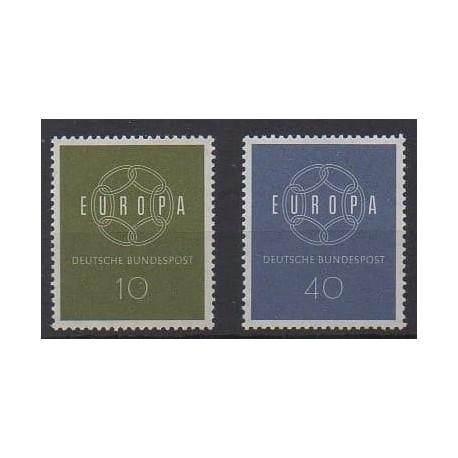 Allemagne occidentale (RFA) - 1959 - No 193/194 - Europa