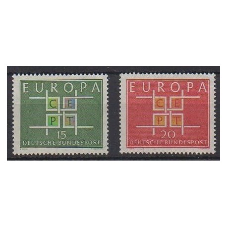Allemagne occidentale (RFA) - 1963 - No 278/279 - Europa