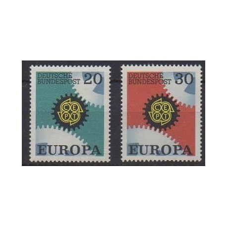 Allemagne occidentale (RFA) - 1967 - No 398/399 - Europa