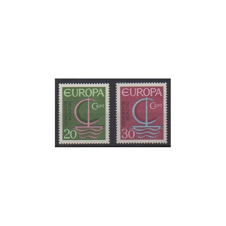 Buy this set of stamps of West Germany (FRG) of the year 1966 (Nb 376/377).