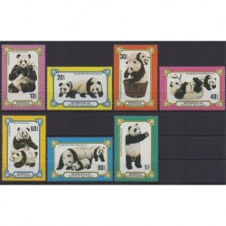 Mongolia - 1977 - Nb 936/942 - Mamals - Mint hinged