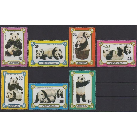 Mongolie - 1977 - No 936/942 - Mammifères - Neufs avec charnière