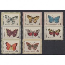 Bulgaria - 1962 - Nb 1155/1162 - Insects - Mint hinged