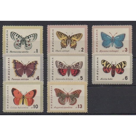 Bulgarie - 1962 - No 1155/1162 - Insectes - Neufs avec charnière