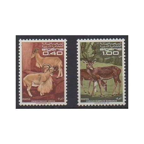 Algeria - 1968 - Nb 477/478 - Mamals - Mint hinged