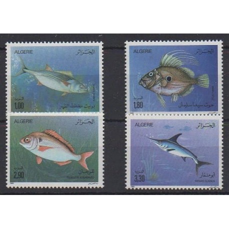Algérie - 1989 - No 961/964 - Vie marine