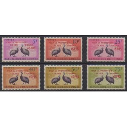 Guinée - 1962 - No 87/92 - Oiseaux - Environnement - Neufs avec charnière