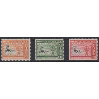 Acheter ces timbres de Guinée de l'année 1962 (No PA16/PA18). - Neuf avec charnière