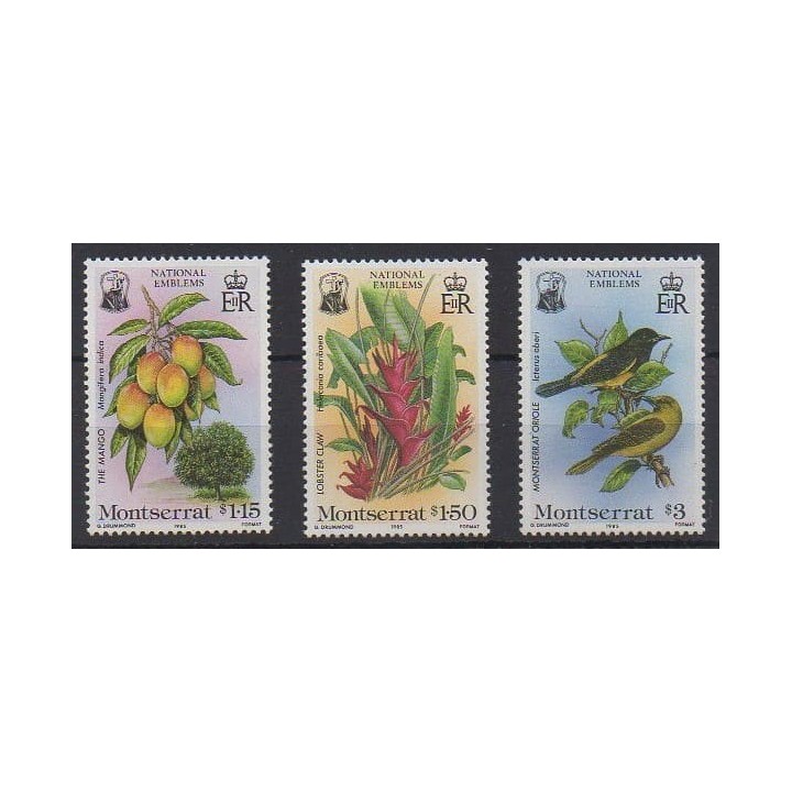 Buy this set of stamps of Montserrat of the year 1985 (Nb 562/564).