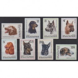 Bulgaria - 1970 - Nb 1799/1806 - Dogs - Mint hinged