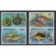 Antigua - 1976 - Nb 435/438 - Sea life - Mint hinged
