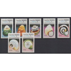 Cambodia - 1988 - Nb 823/829 - Sea life