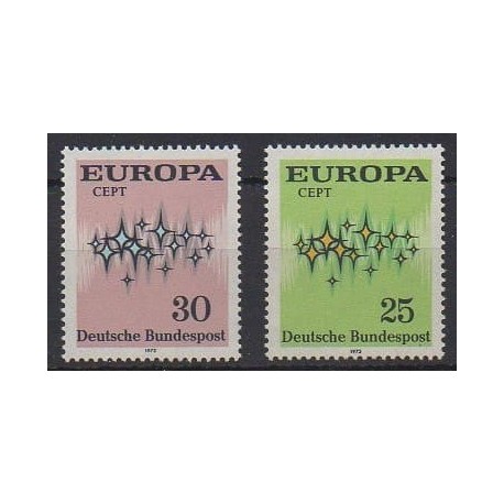 Allemagne occidentale (RFA) - 1972 - No 567/568 - Europa