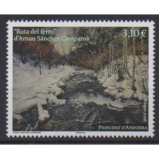 Buy this stamp of French Andorra of the year 2026 (Arnau Sanchez Campama).