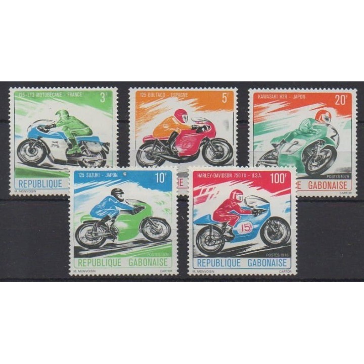 Buy this set of stamps of Gabon of the year 1976 (Nb 360/364).
