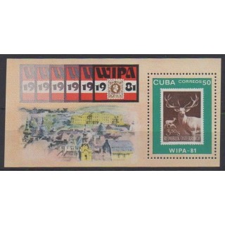 Acheter ce bloc-feuillet de Cuba de l'année 1981 (No BF66).