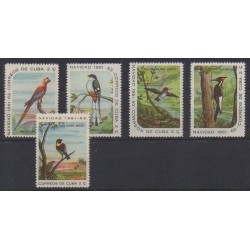 Cub. - 1961 - No 573/577 - Oiseaux - Noël