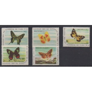Buy this set of stamps of Cuba of the year 1961 (Nb 578/582).